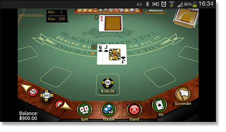 Mobile Blackjack Web App