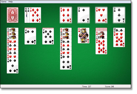 simple solitaire rules sheet