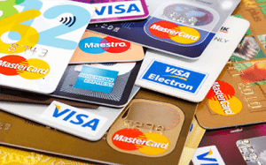 Credit card MasterCard and Visa casinos